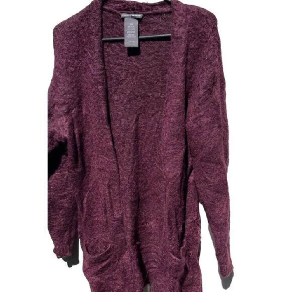Chelsea & Theodore Size Women’s Red Maroon Western Poncho Sweater Jacket